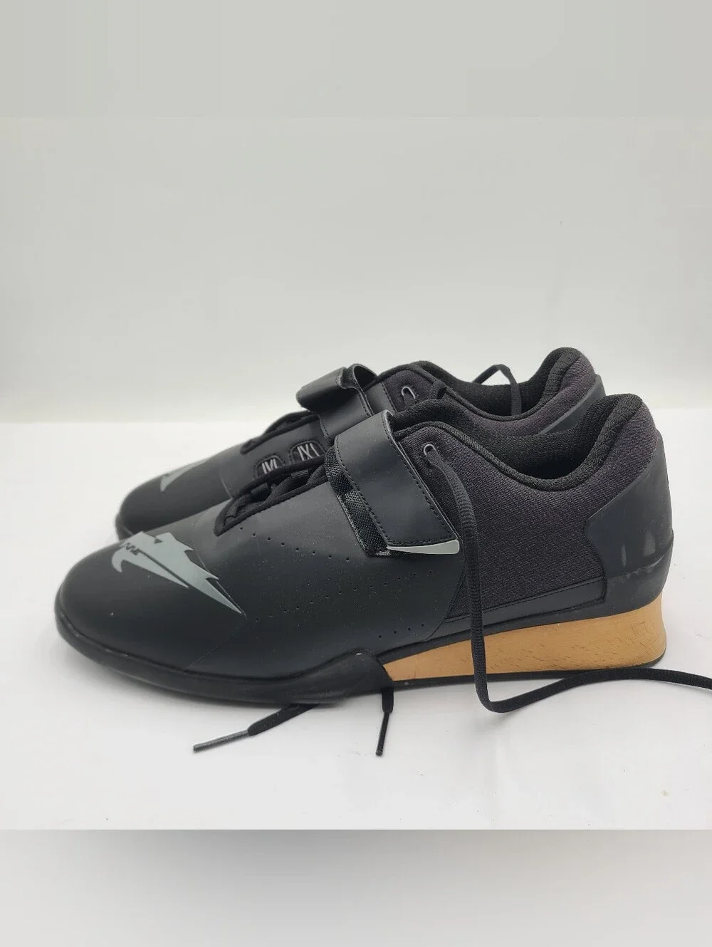 B46 Velaasa Strake Wooden Sole Weightlifting Mens Shoe Size US 14 Excellent